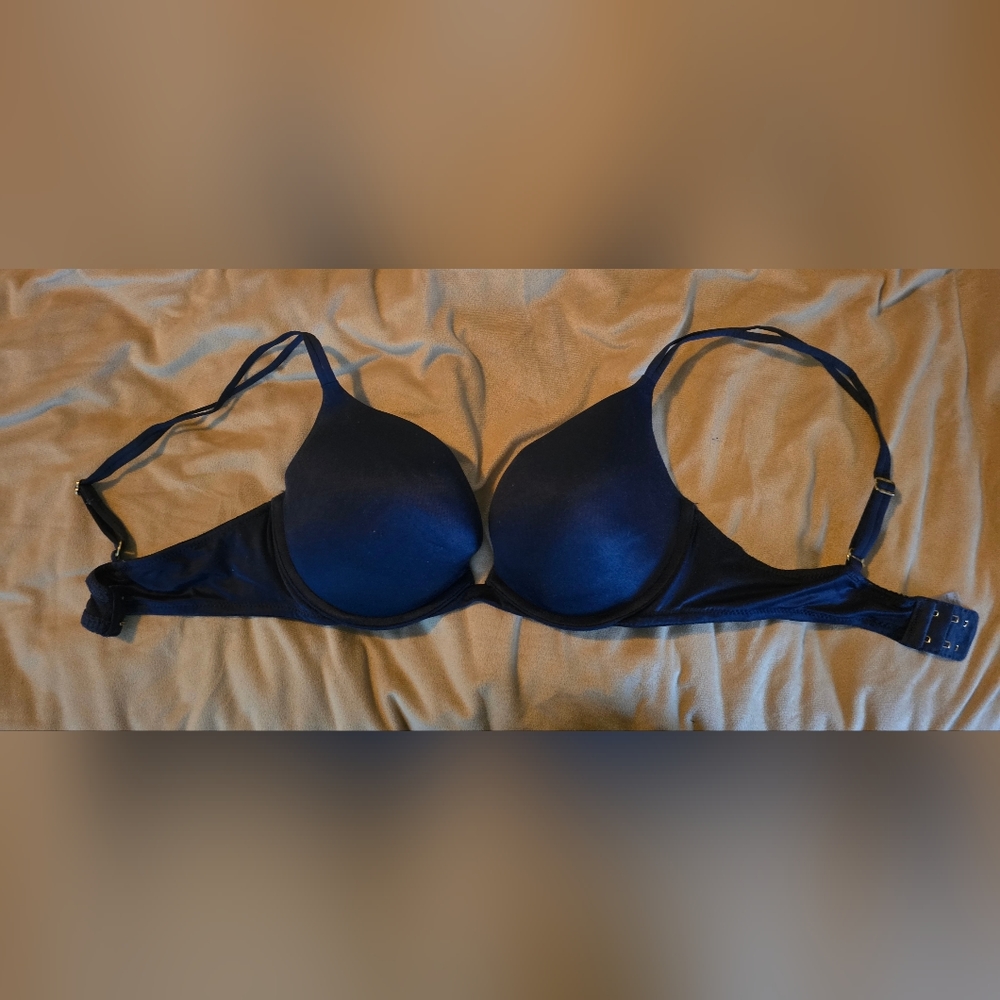 Victoria Secret Push Up Bra 36 C Navy